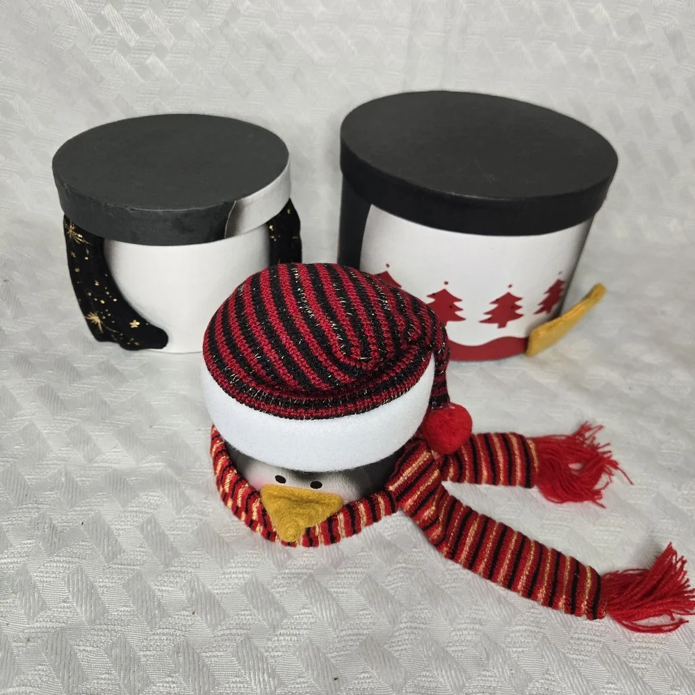 Penguin 3-tier Storage Boxes & Winter Decor